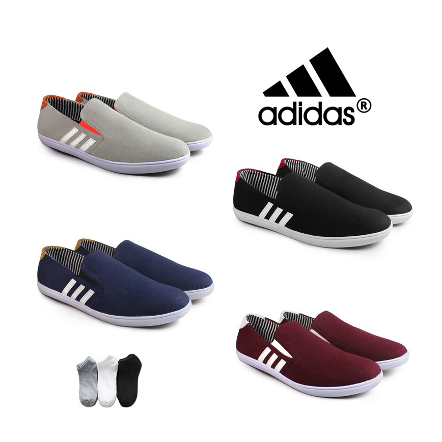 Sepatu adidas 2025 slip on pria