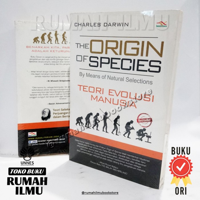 Jual Buku The Origin Of Species | Teori Evolusi Manusia | Charles ...