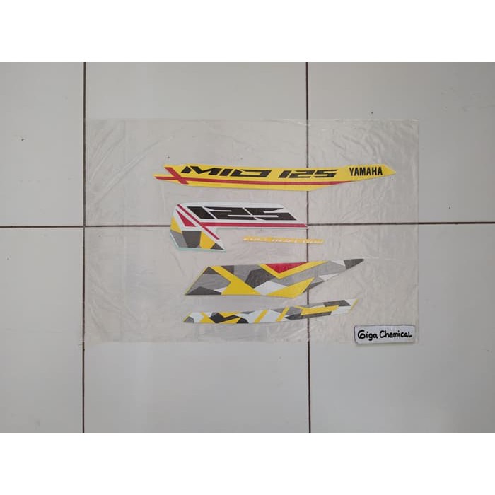 Jual Striping Sticker Lis Yamaha Mio m3 2015 2016 2017 Putih Kuning ...