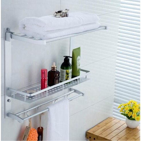 Jual Rak Dinding Serbaguna / Rak Handuk Aluminium 3susun size 54cm ...