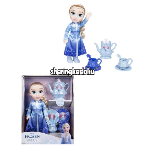 Jual boneka Princess disney Rapunzel elsa jakks with tea set boneka