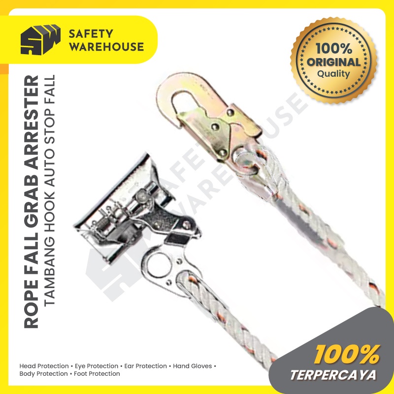 Jual Rope Grab Fall Arrester Auto Stop Tali Pengaman Jatuh Climbing V