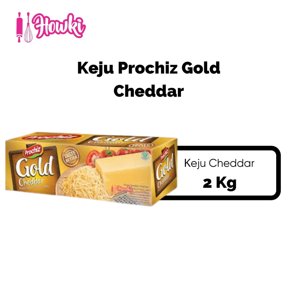 Jual PROCHIZ CHEDDAR CHEESE GOLD (keju Cheddar Olahan) BERAT 2KG ...