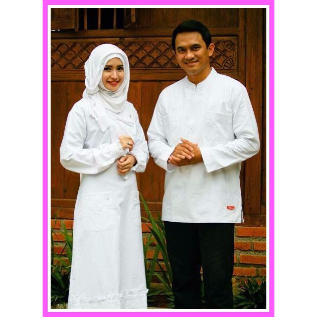 Jual Baju Couple Keluarga Nibras Sarimbit 13 Putih Baju Sarimbit ...