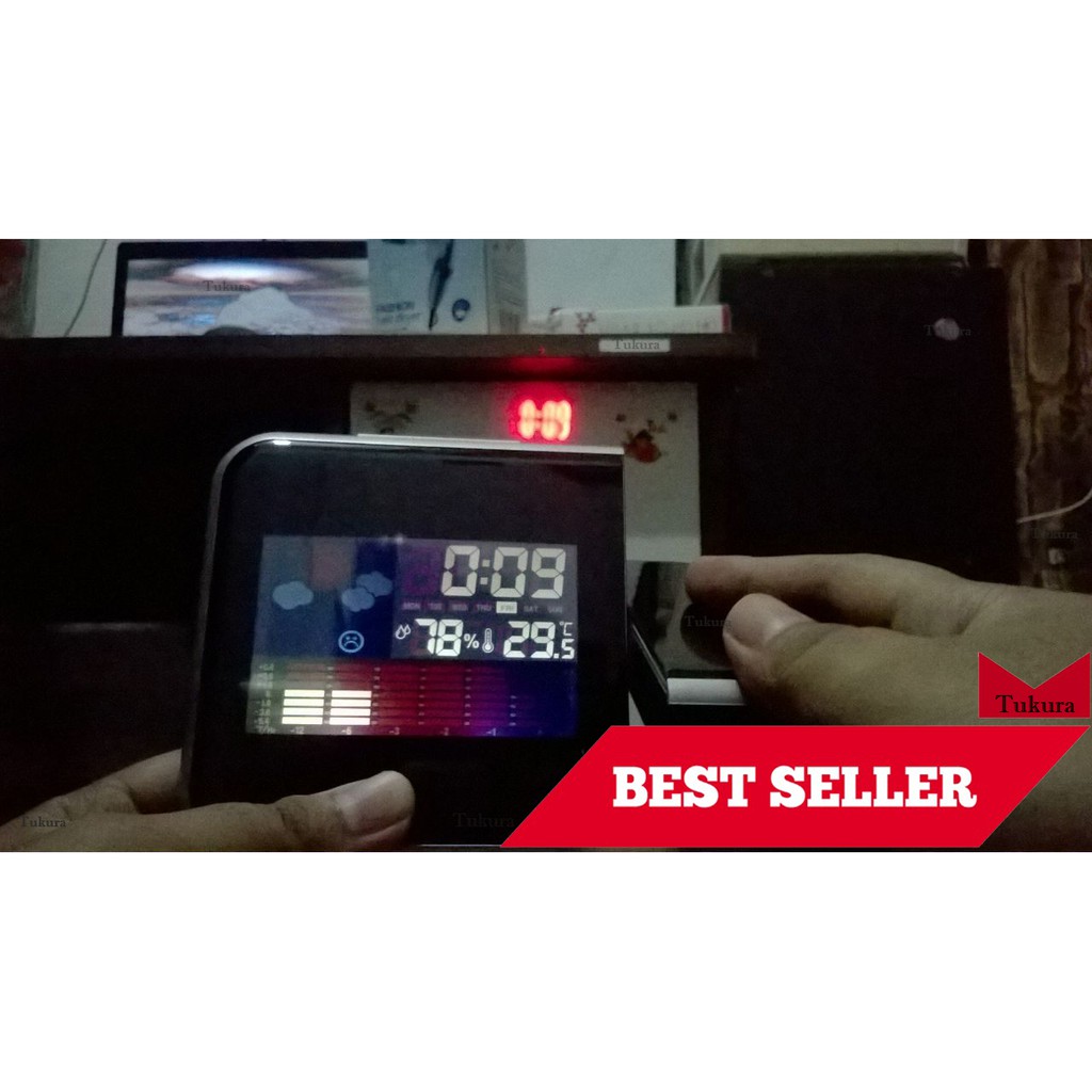 Jual Jam Meja LED Digital Projector dilengkapi Termometer Unik Murah ...
