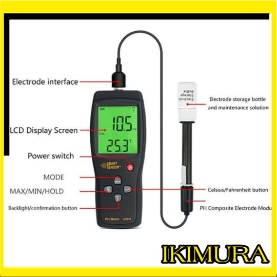 Jual Ph Meter Smart Sensor As Calibration Certificate Tester Kalibrasi Shopee Indonesia