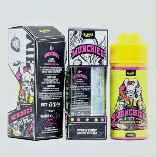 Jual Munchies Strawberry Mochi Cream 100ML by JVS X TnT X Billionaire(04)