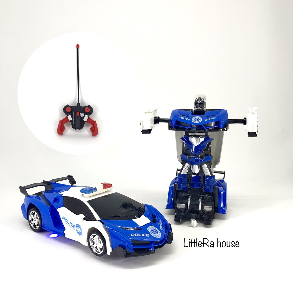Jual Mobil Robot Remote Control | Mobil Transformers RC Police ...