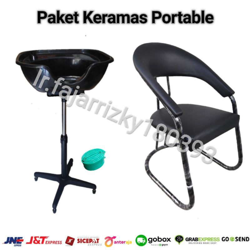 Jual Washbak Keramas salon/Wasbak Tempat Cuci Rambut Portable Paket ...