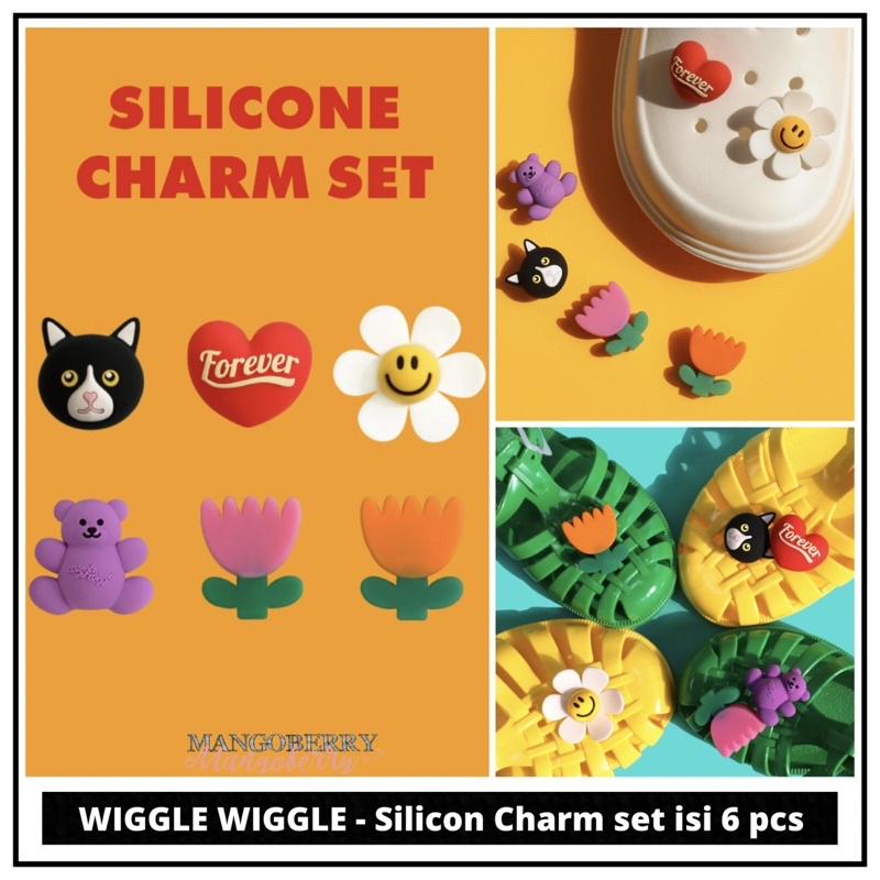 Wiggle Wiggle shops Silicone Charm SET