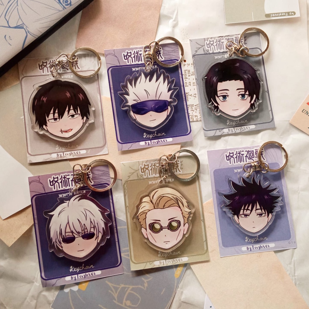 Jual JUJUTSU KAISEN KEYCHAIN, PIN, PHONESTRAP ACRYLIC | Shopee Indonesia