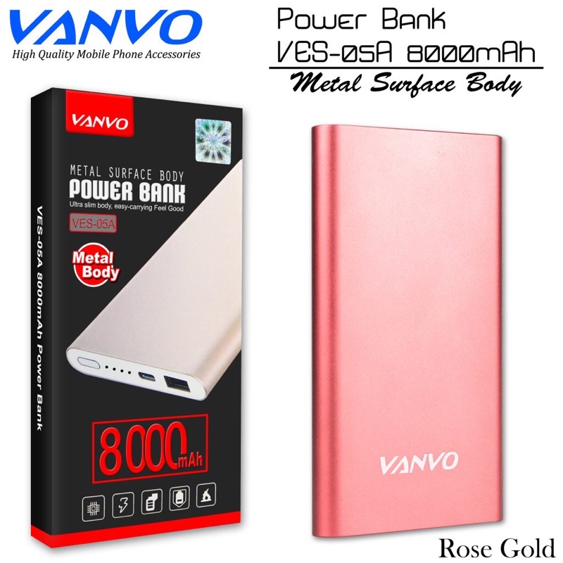 Jual Powebank Pb Vanvo Slim Metal Ves A Mah Shopee Indonesia