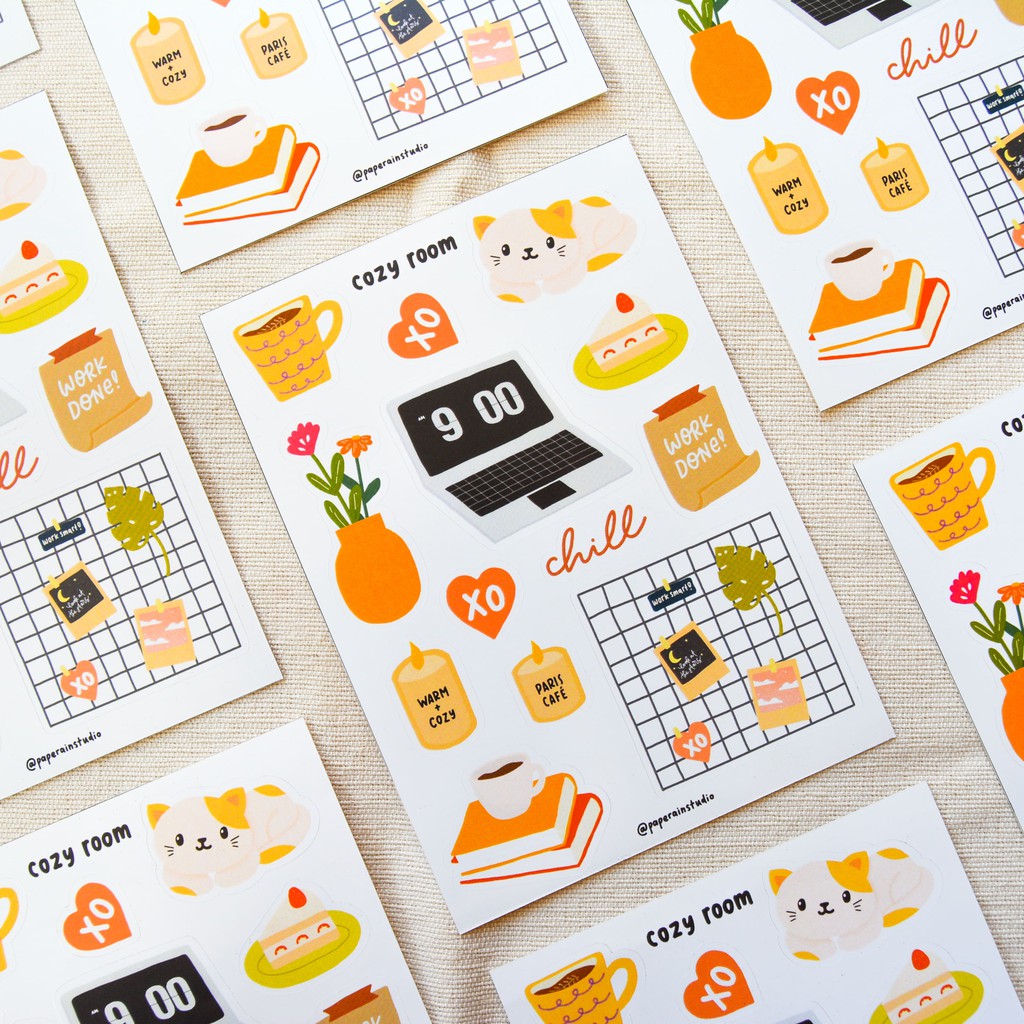 Jual cozy room sticker sheet | Shopee Indonesia