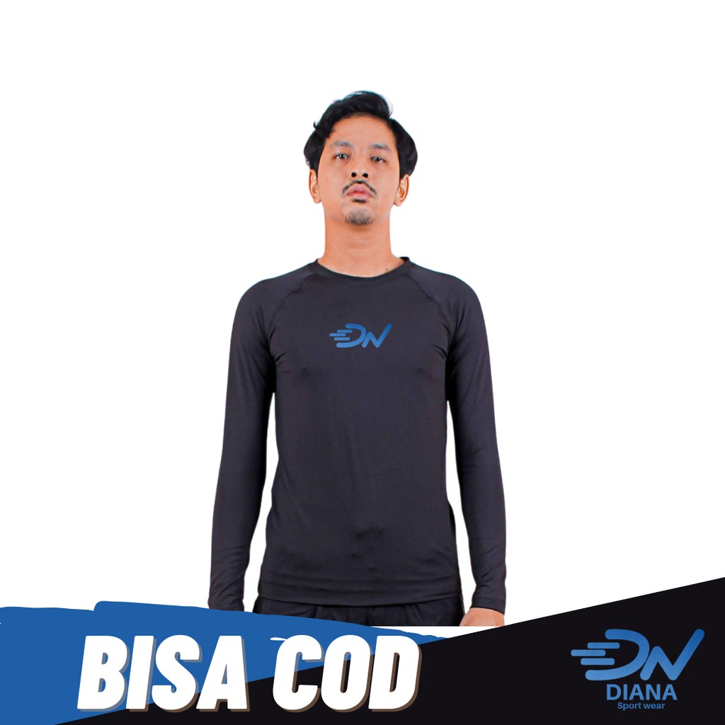 Jual Baju Manset Baselayer Pria Lengan Panjang Jumbo Atasan Baselayer