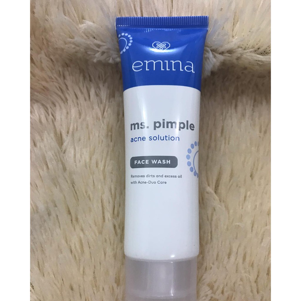 Jual Emina Ms Pimple Acne Solution Face Wash Ml Shopee Indonesia