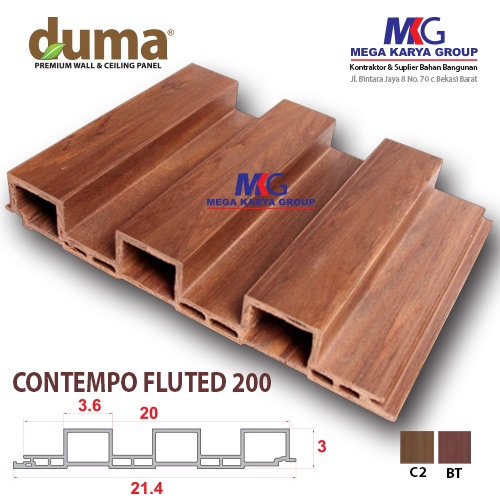 Jual Wpc Wall Panel Contempo Fluted Mm Shopee Indonesia