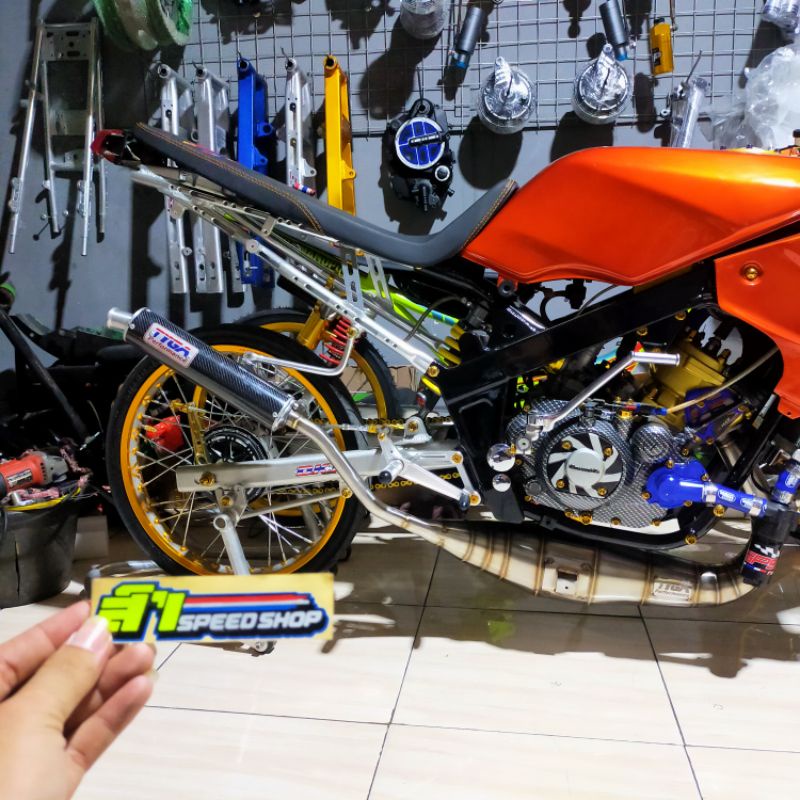 Jual kenalpot setenlis tipe cobra model tiga plus selengser dan cleman