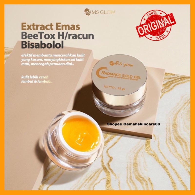 Jual EXP 2026 MS GLOW RADIANCE GOLD GEL | Shopee Indonesia