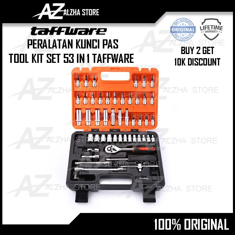 Jual [BEST QUALITY] PERALATAN KUNCI PAS TOOL KIT SET 53 IN 1 TAFFWARE ...