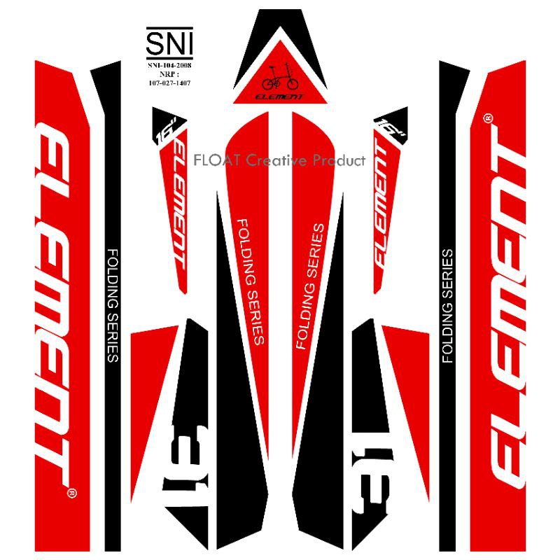 Jual TERMURAH!!! STICKER STIKER DECAL PRINT SELI SEPEDA LIPAT FOLDING ...