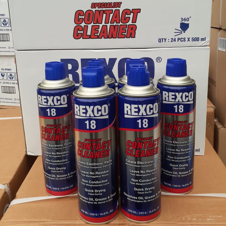 Jual Ready!!!rexco 18 contact cleaner 500 ml elektronik | Shopee Indonesia
