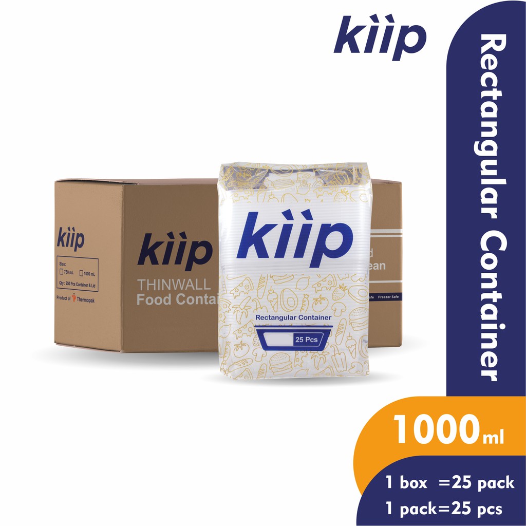 Jual THINWALL KIIP 1.000 ML NATURAL (250 SET) Shopee Indonesia