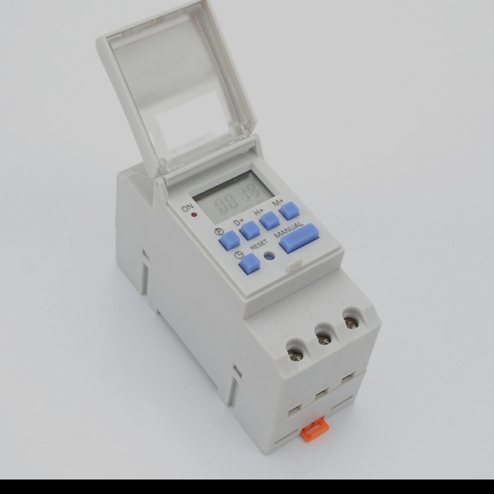 Jual Mcb timer digital / timer swich 220volt / panel lampu otomatis 16 ...
