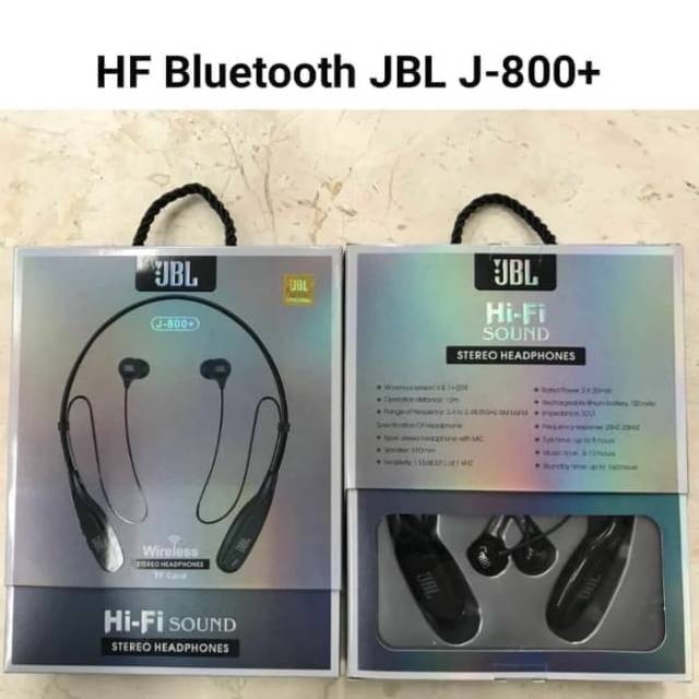 Jual Handsfree Headphone Earphone Headset Bluetooth JBL J800+ Slot