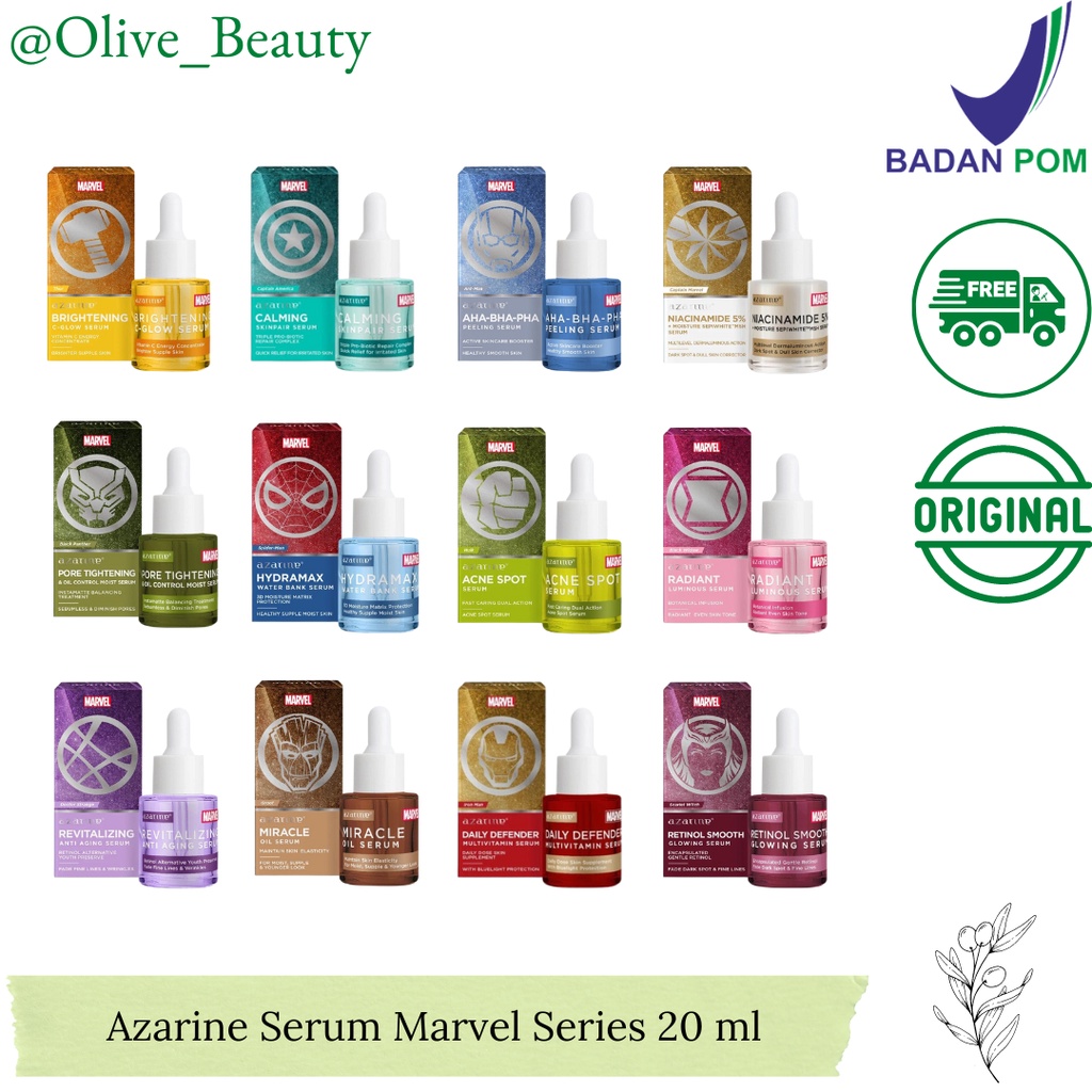Jual Azarine Serum Marvel Series 20 ml - Azarine New Serum | Shopee ...