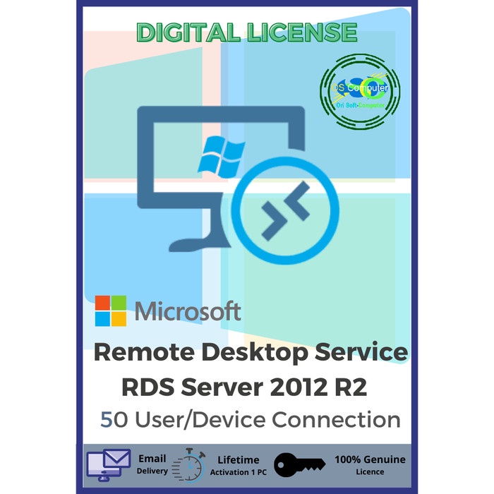 Jual Lisensi Rds Server 2012 R2 Remote Desktop Services For 50 User Device Shopee Indonesia 5383
