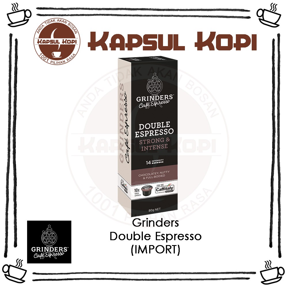 Jual Kapsul Kopi Grinders Double Espresso CBTL Caffitaly Capsule Compatible Shopee Indonesia