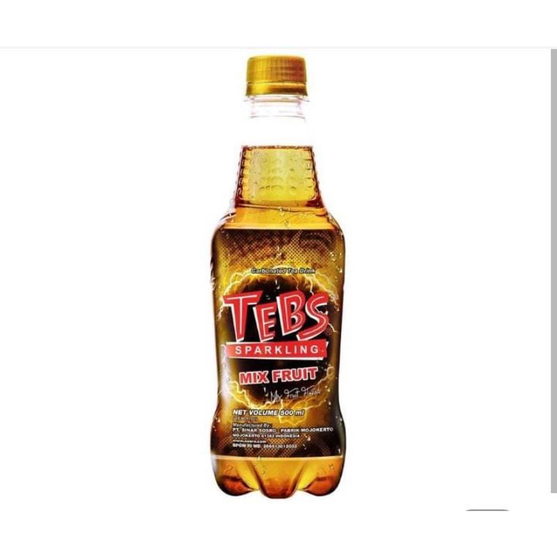 Jual TEBS Sparkling Teh Soda Mix Fruit 500 ml | Shopee Indonesia