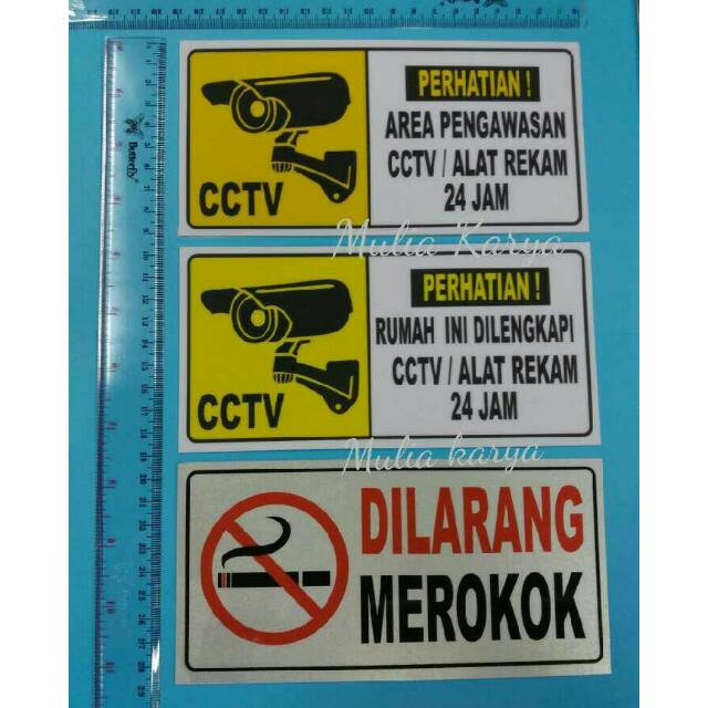 Jual Sign Label CCTV | Shopee Indonesia