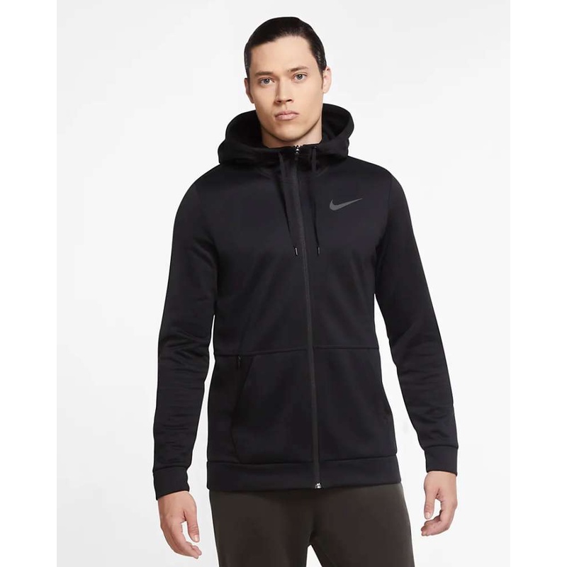 Jual Jaket Training Nike Therma Hoodie Zip Dry Fit Cu6232 010