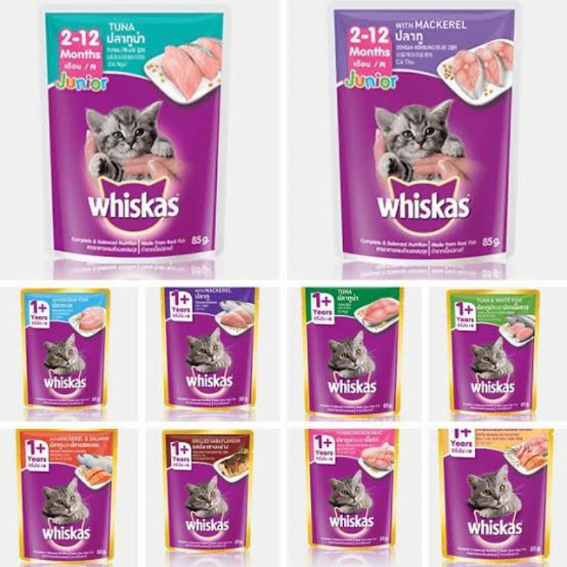Jual Whiskas Wetfood All Varian Makanan Basah Kucing 80 gram Shopee Indonesia