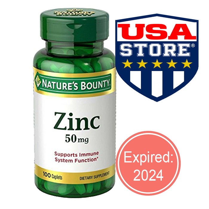 Jual Nature Bounty Chelated Zinc Gluconate 50 Mg Caplets Nature'S 50Mg