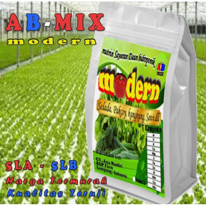 Jual 5 Liter ABMIX Sayur Daun Modern Nutrisi Hidroponik | Shopee Indonesia