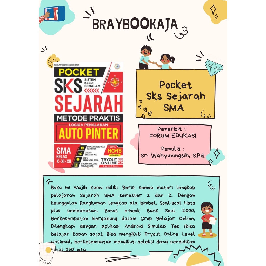 Jual Buku POCKET SKS SEJARAH AUTO PINTER Rangkuman Latihan Soal Dan ...