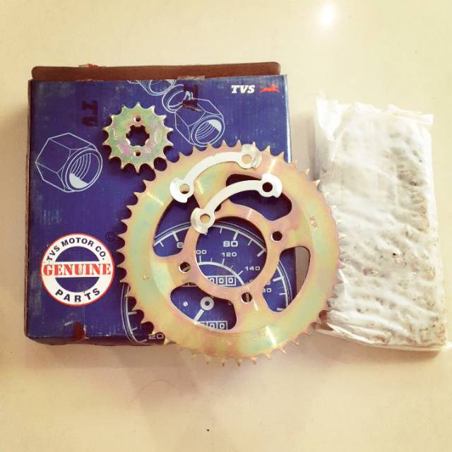 Jual Gir Set Apache 180 TVS ( Chain and Sprocket Kit ) (14/46/130