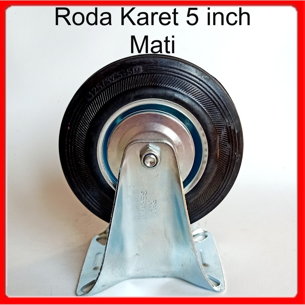 Jual Roda Troli 5 Mati Roda Karet 5 Inch Roda Etalase Roda Gerobak Shopee Indonesia 3623