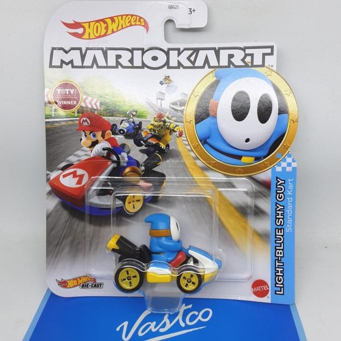 Jual Hot Wheels Mario Kart Light Blue Shy Guy Standard Kart Mariokart