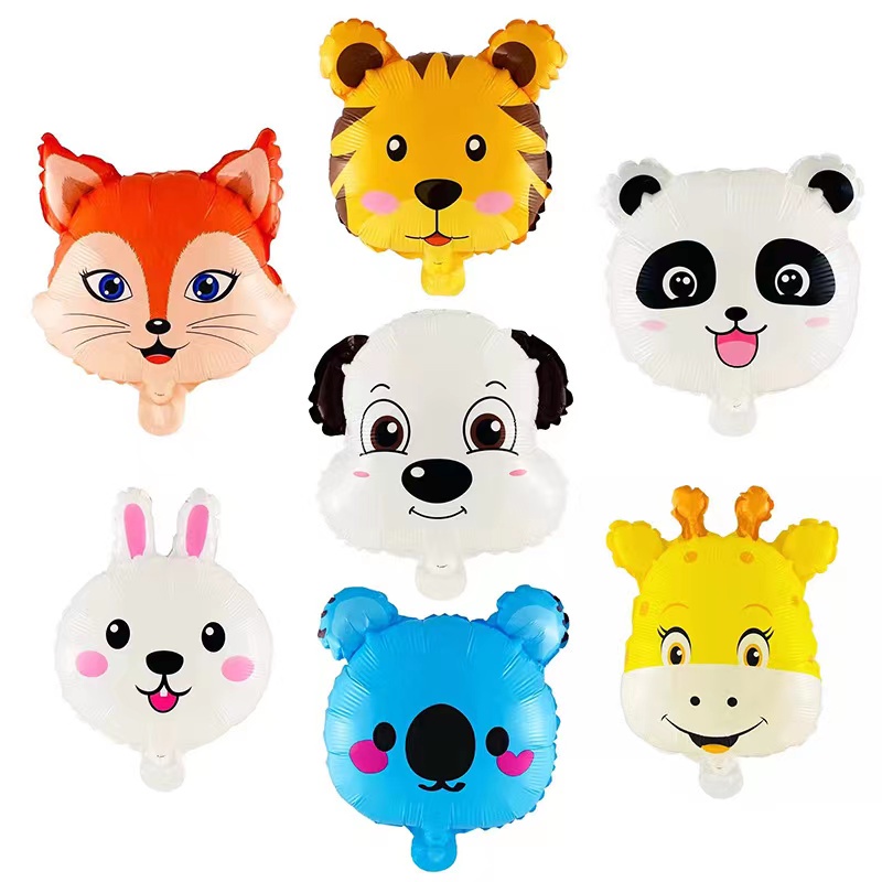 NEW Balon foil bulat 18 inch animal / Q Versi Balon foil bulat 18inch animal balon ulang tahun dekorasi ulang tahun