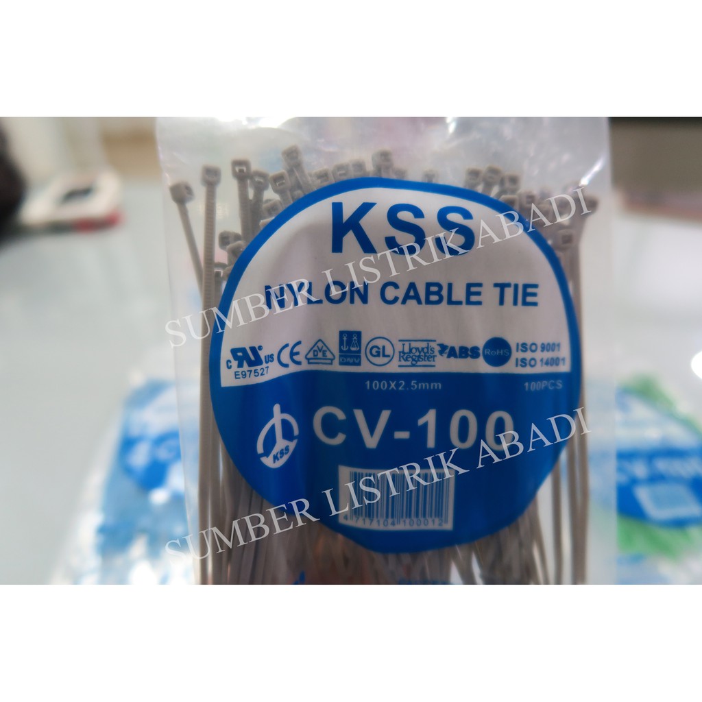 Jual Kss Cable Tie Kabel Ties Pengikat Kabel Cm Kss Cv Isi Pcs Shopee Indonesia