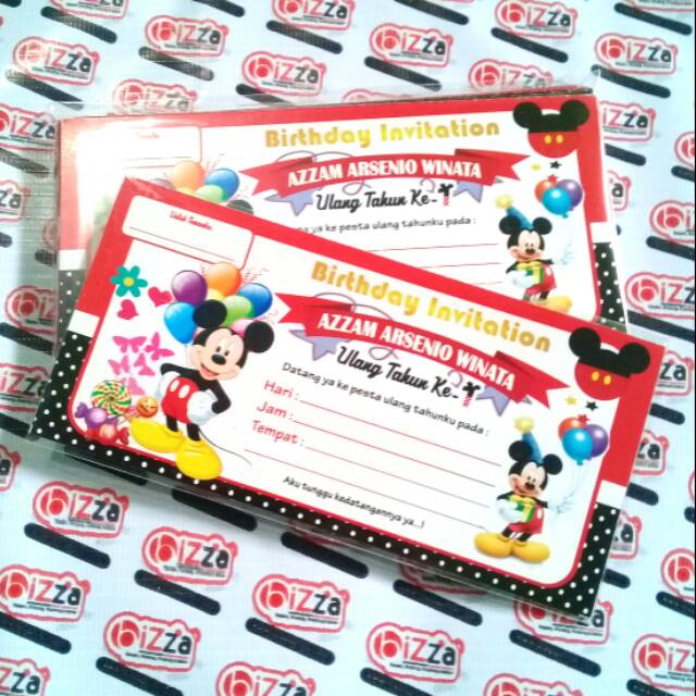 Jual Undangan Ultah Anak 