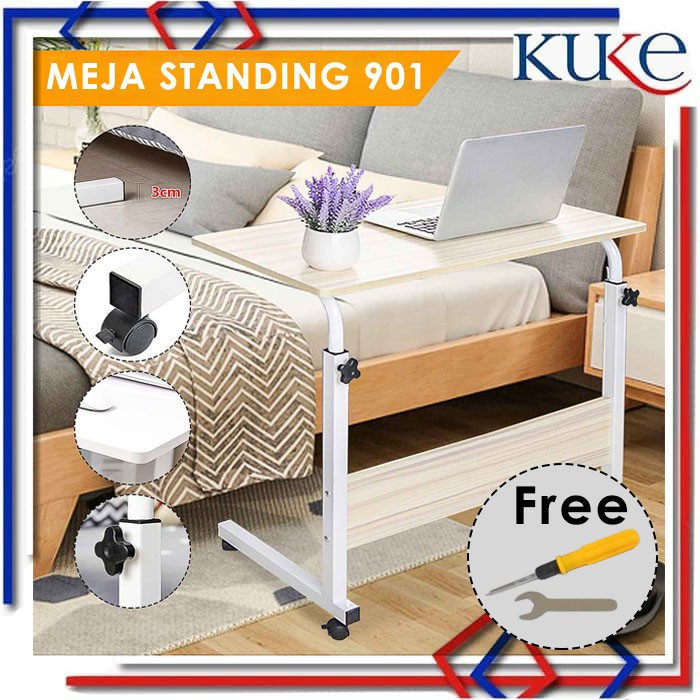 Jual J0Yi Meja Laptop Roda / Meja Laptop Lipat Portable Standing Desk ...