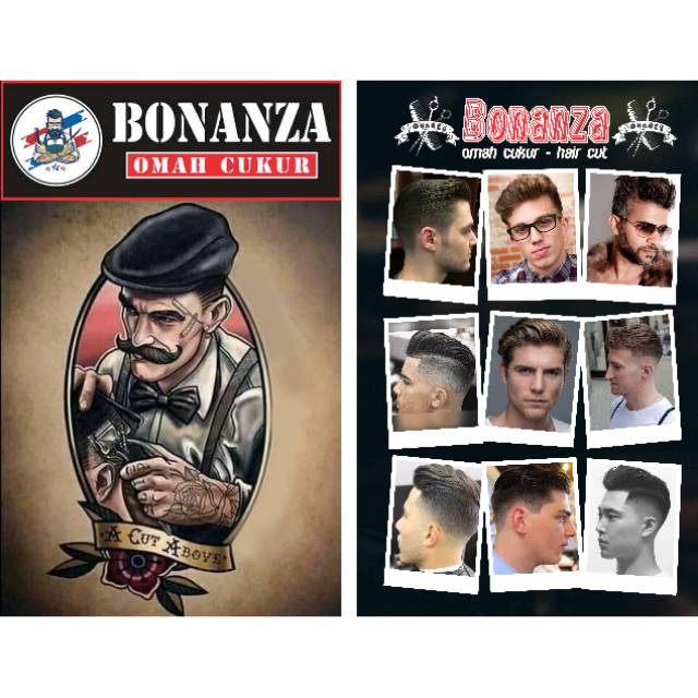 Jual [Free Desain] 1001 Model Rambut Katalog Barbershop & Hair Cut PRIA ...