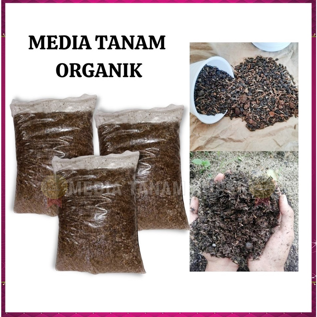 Jual MEDIA Tanam Organik Tanah Subur Siap Pakai Repack 1 Kg - KILOAN ...