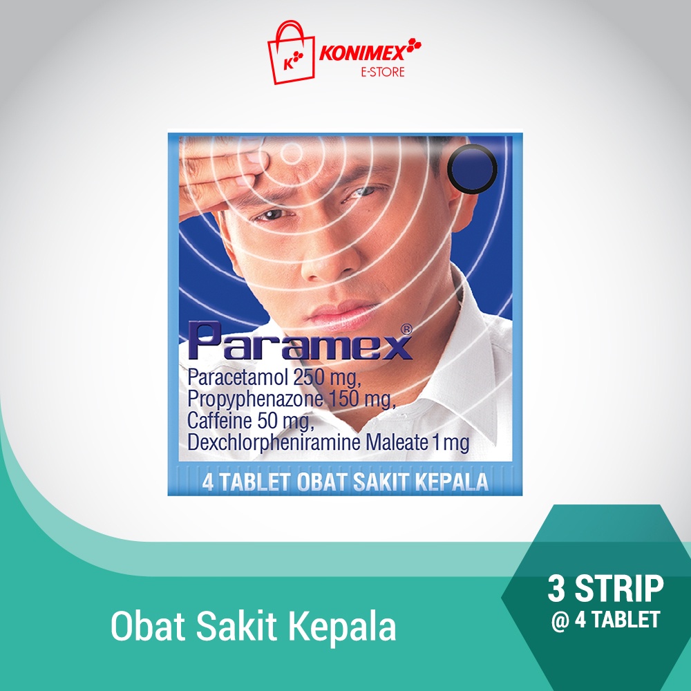 Paramex Paracetamol 250 mg 3 strip isi 4 tablet