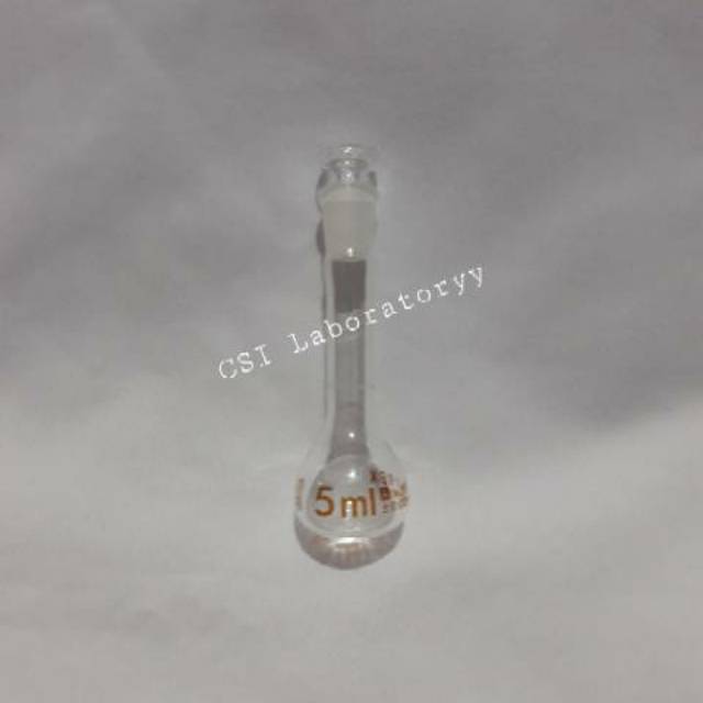 Jual Labu Ukur-Volumetric Flask with Glass Stopper 5ml PYREX | Shopee ...