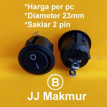Jual Saklar Manual Bulat ON OFF 2kaki dan 3kaki - Round Push Switch ...